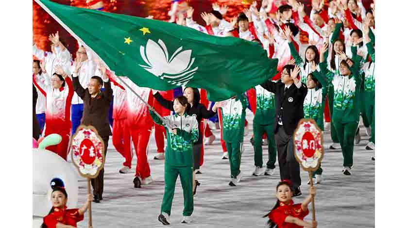 澳理大學生及畢業生競技風采耀全運  嚴肇基寄語學子提升素質為國家和澳門發展貢獻青春力量    