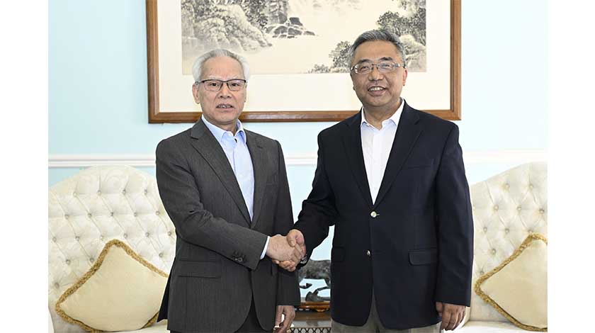 岑浩輝與中國駐葡大使楊義瑞會面    