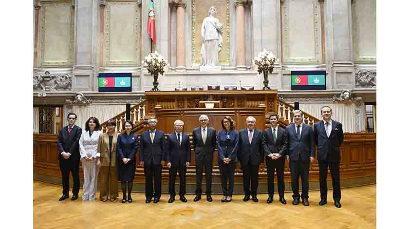 拜會葡議會議長阿吉亞爾-布蘭科    